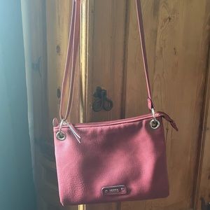 Leather Roots Crossbody Purse